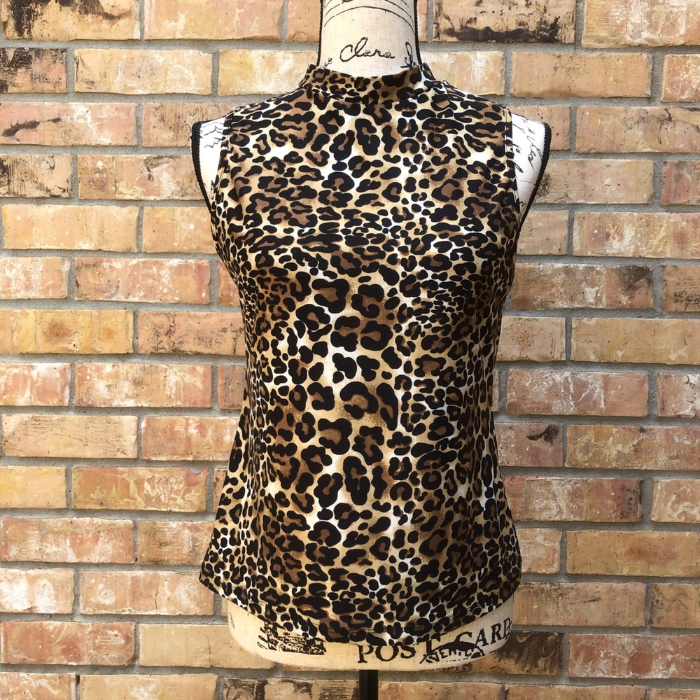 Hot Kiss Cheetah Print Racerback Top